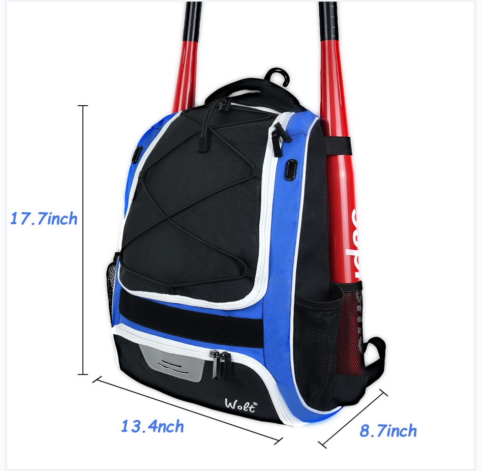 Wolt | Youth Baseball Bag – Bat Backpack for Baseball