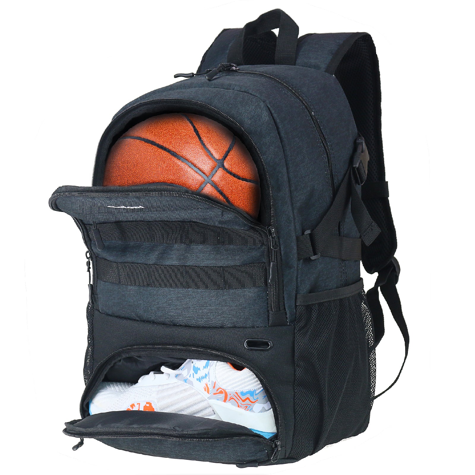 Large clearance compartment backpack