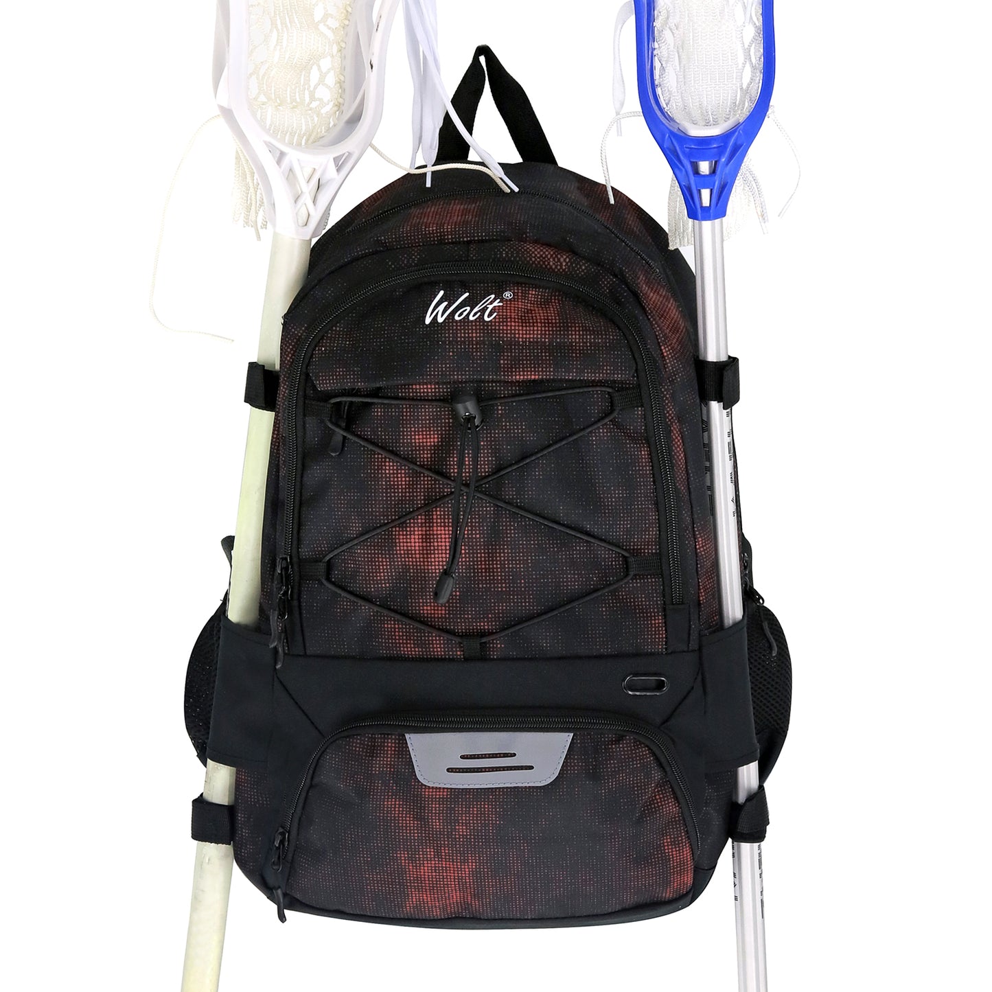 WOLT|Turf Lacrosse Backpack Bag – Extra Large Storage Room for Holding All Lacrosse