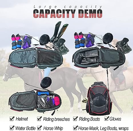 Horse riding online backpack