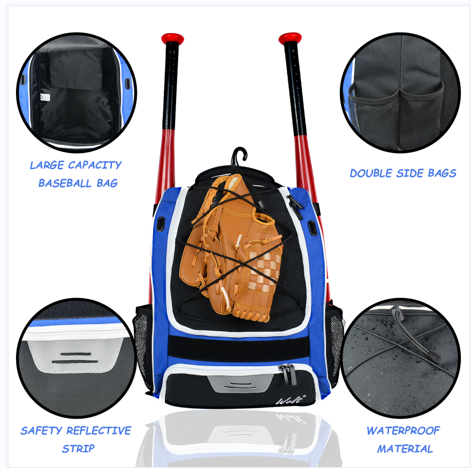 Wolt | Youth Baseball Bag – Bat Backpack for Baseball