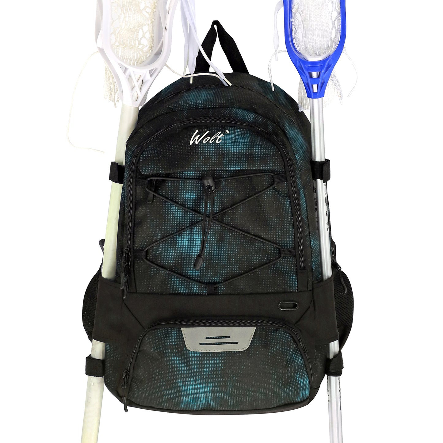 WOLT|Turf Lacrosse Backpack Bag – Extra Large Storage Room for Holding All Lacrosse